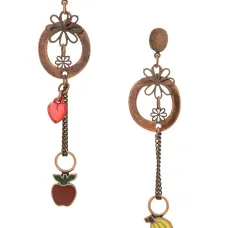 Серьги в форме фруктов