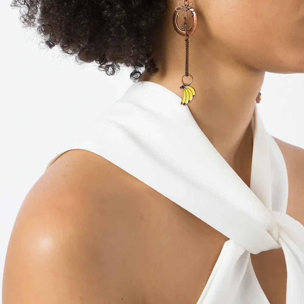 Серьги в форме фруктов