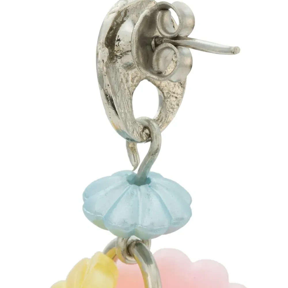 Серьги в форме прозрачных крестов