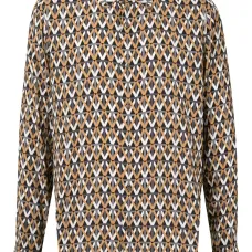 Рубашка с геометричным принтом