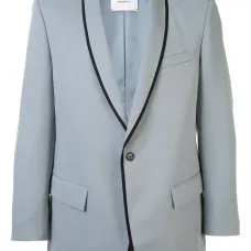 однобортный пиджак с лацканами-шалькой однобортный пиджак с лацканами-шалькой