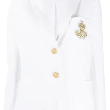 Однобортный блейзер с логотипом