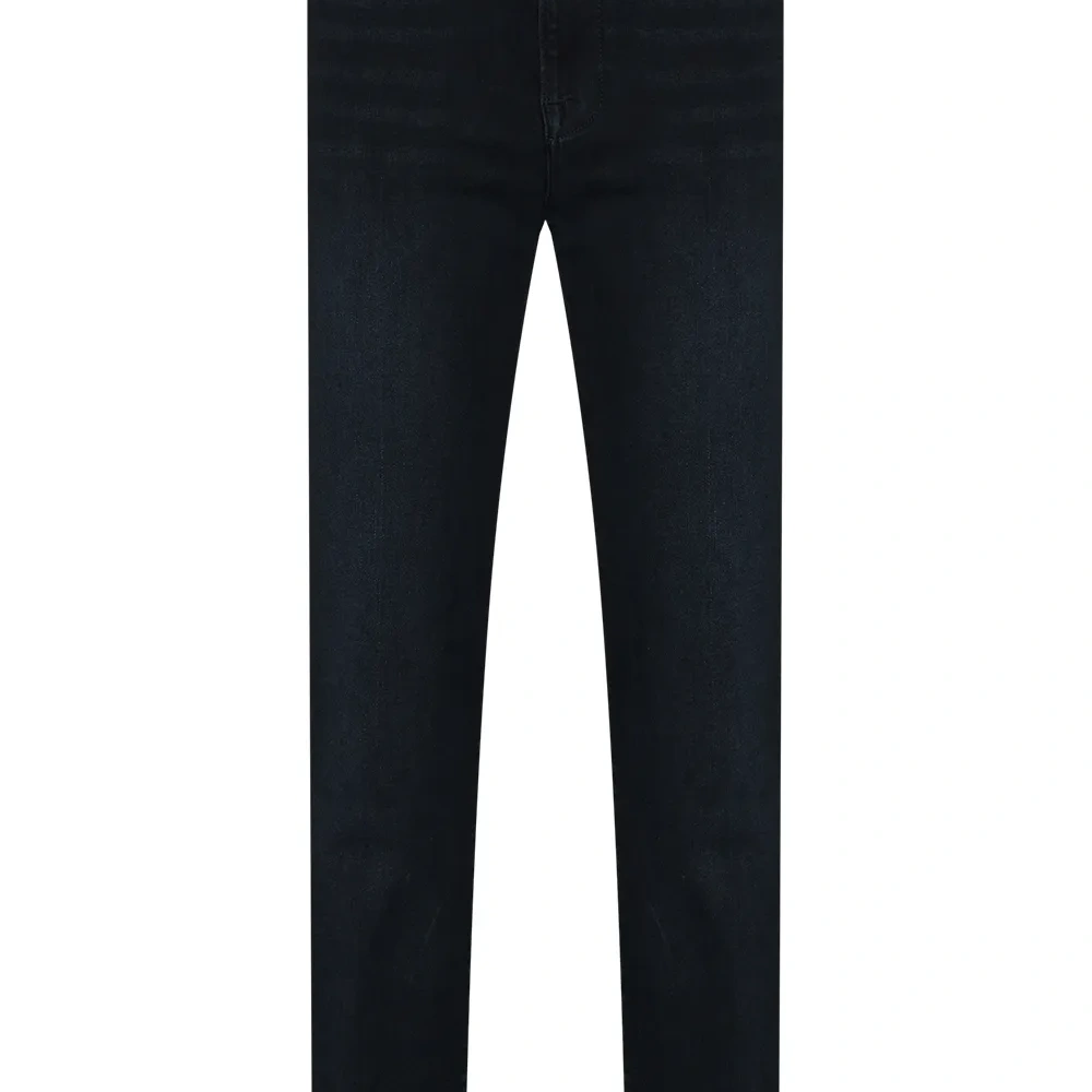 прямые джинсы с завышенной талией