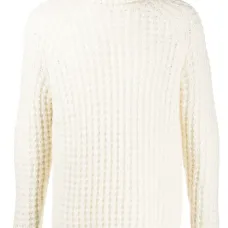 Фактурный джемпер с высоким воротником