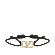 Браслет с логотипом VLogo Signature и кристаллами