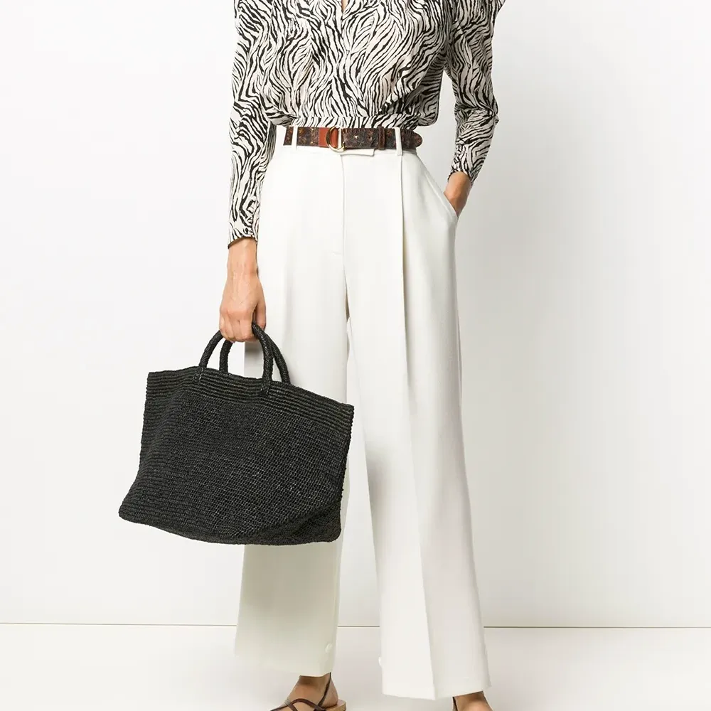 Плетеная сумка-шопер