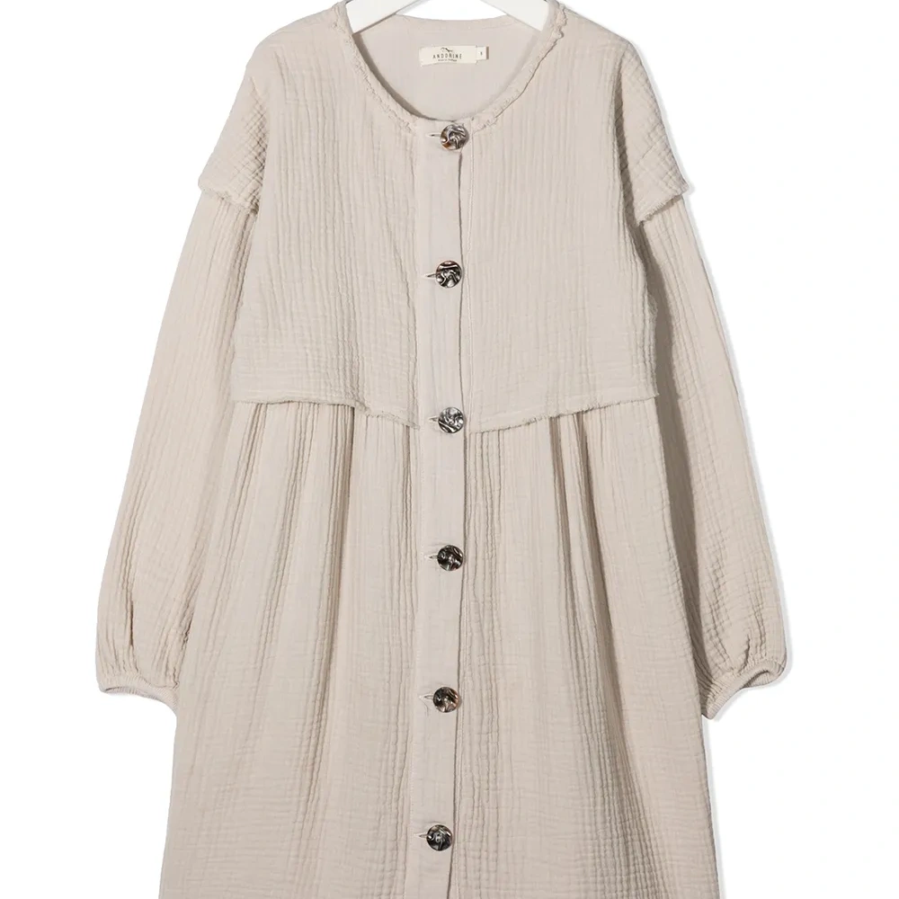 платье миди на пуговицах