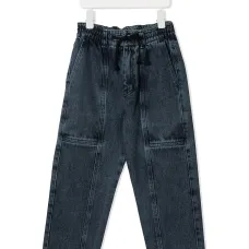 джинсы с эффектом потертости