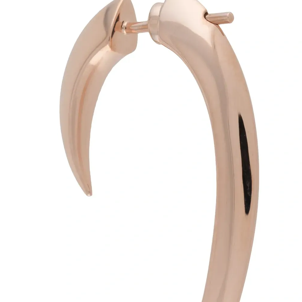 Позолоченная серьга-кольцо