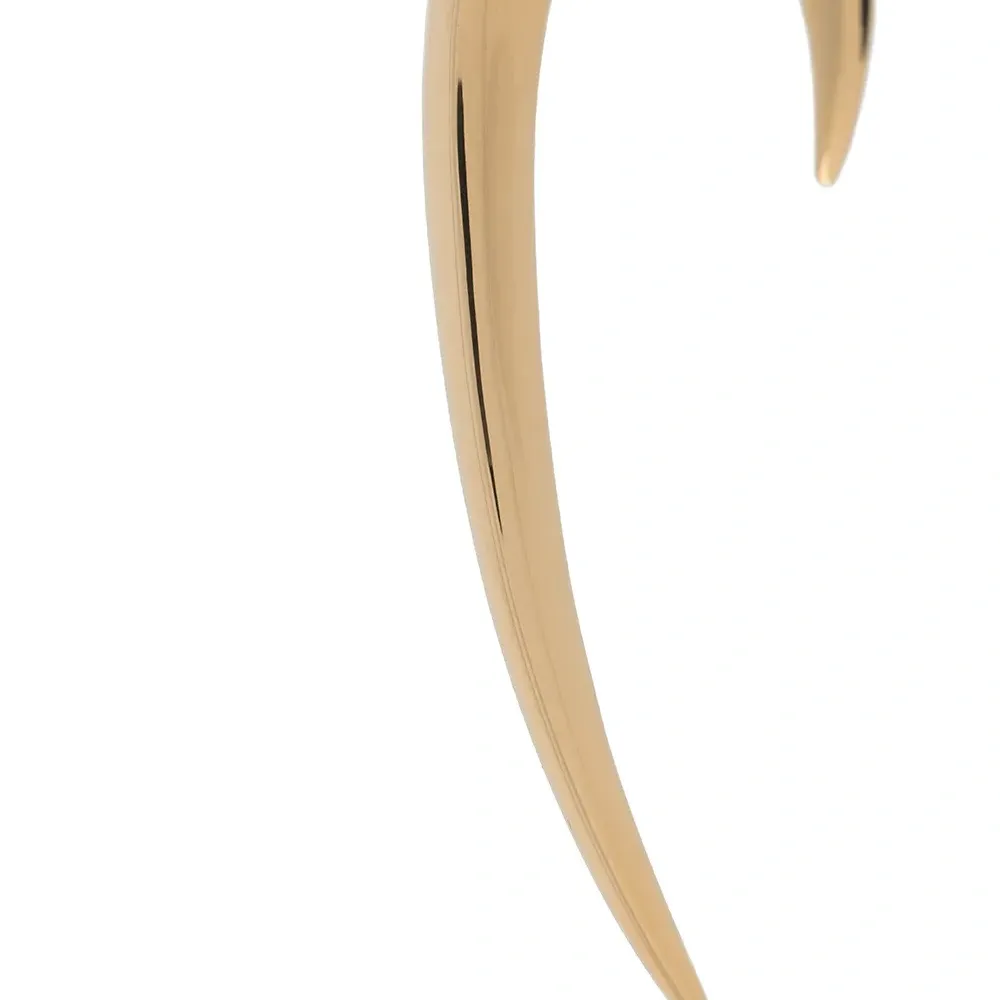 Позолоченная серьга-кольцо