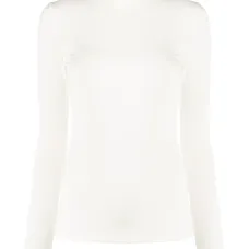 Трикотажный топ с высоким воротником Трикотажный топ с высоким воротником