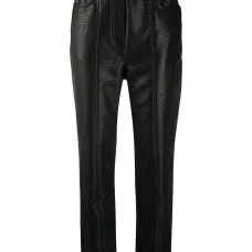 Брюки кроя слим из искусственной кожи