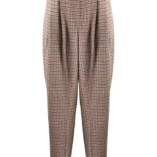 Брюки в ломаную клетку