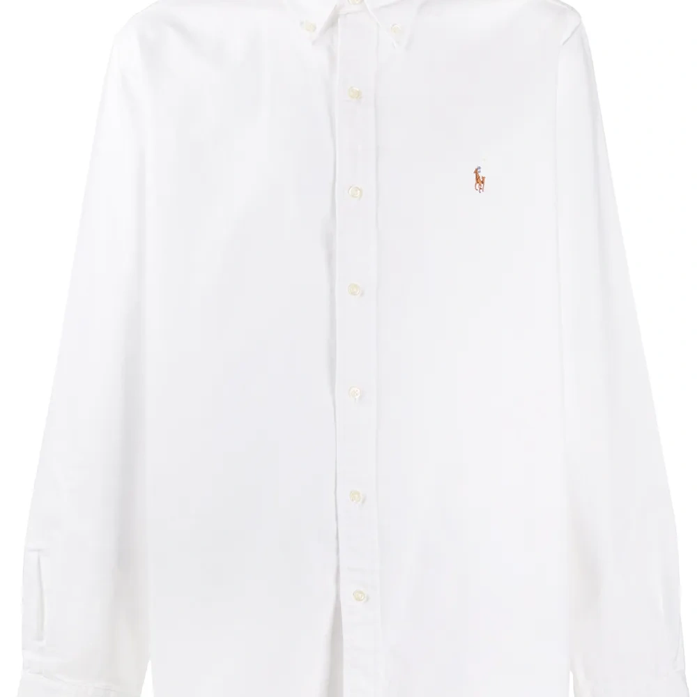 Рубашка с вышитым логотипом