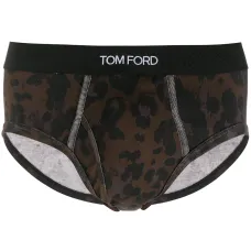 Трусы-брифы с леопардовым принтом Трусы-брифы с леопардовым принтом