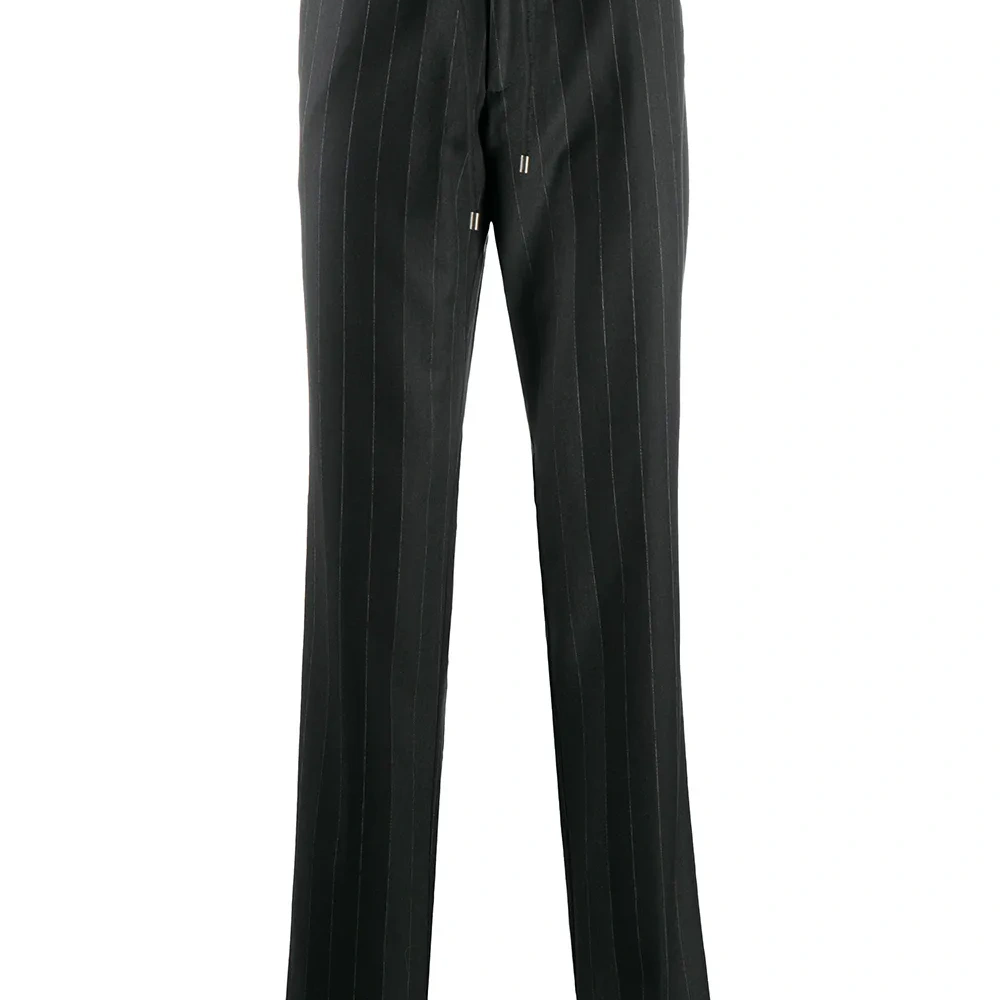 полосатые брюки с кулиской