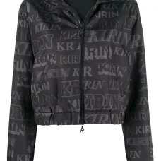 жакет с открытой спиной и логотипом