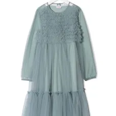 Ярусное платье с оборками