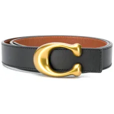 Ремень с пряжкой-логотипом