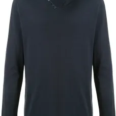 Футболка с V-образным вырезом и длинными рукавами Футболка с V-образным вырезом и длинными рукавами