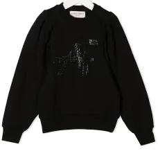 Толстовка с логотипом и заклепками