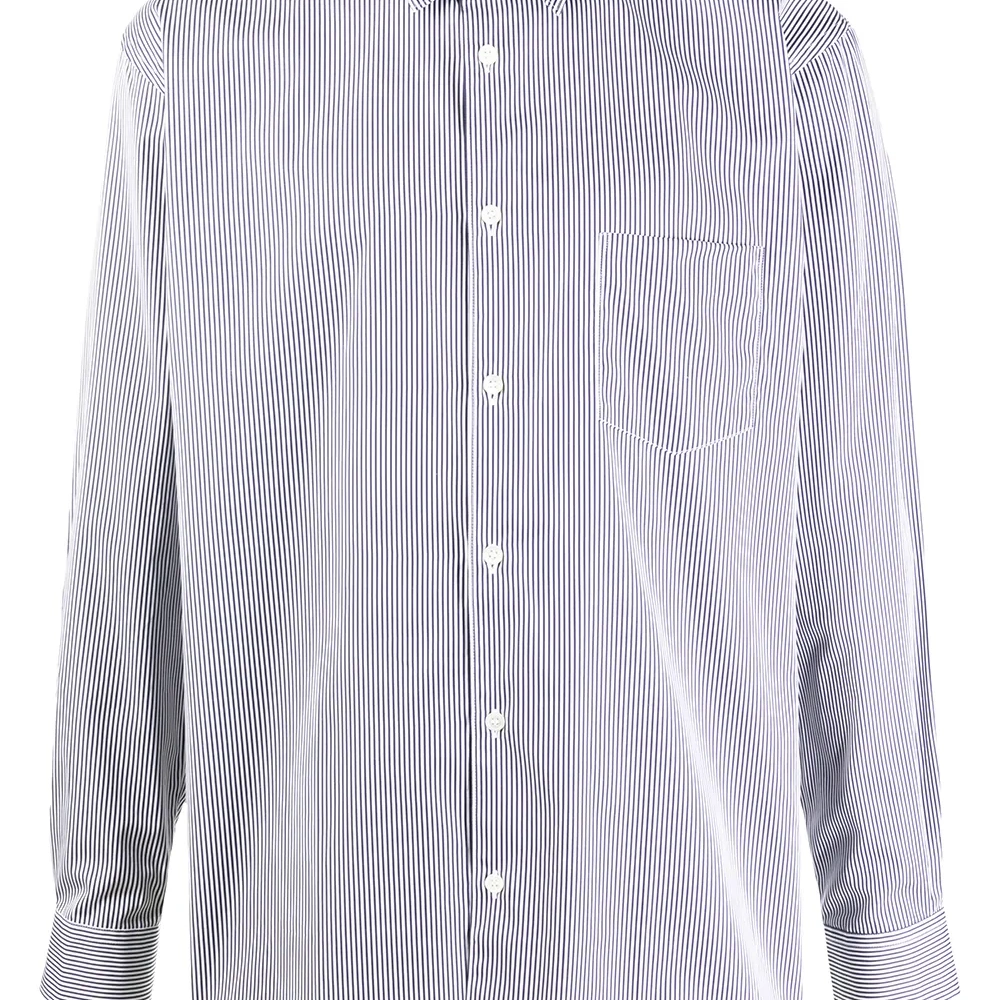 рубашка в полоску с карманом