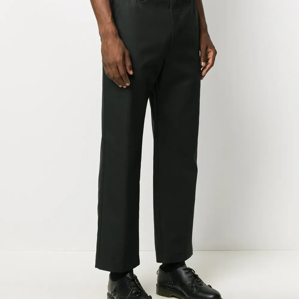 укороченные брюки прямого кроя