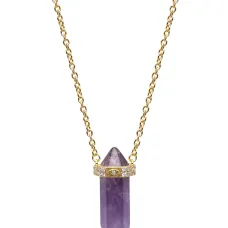 Колье с аметистом