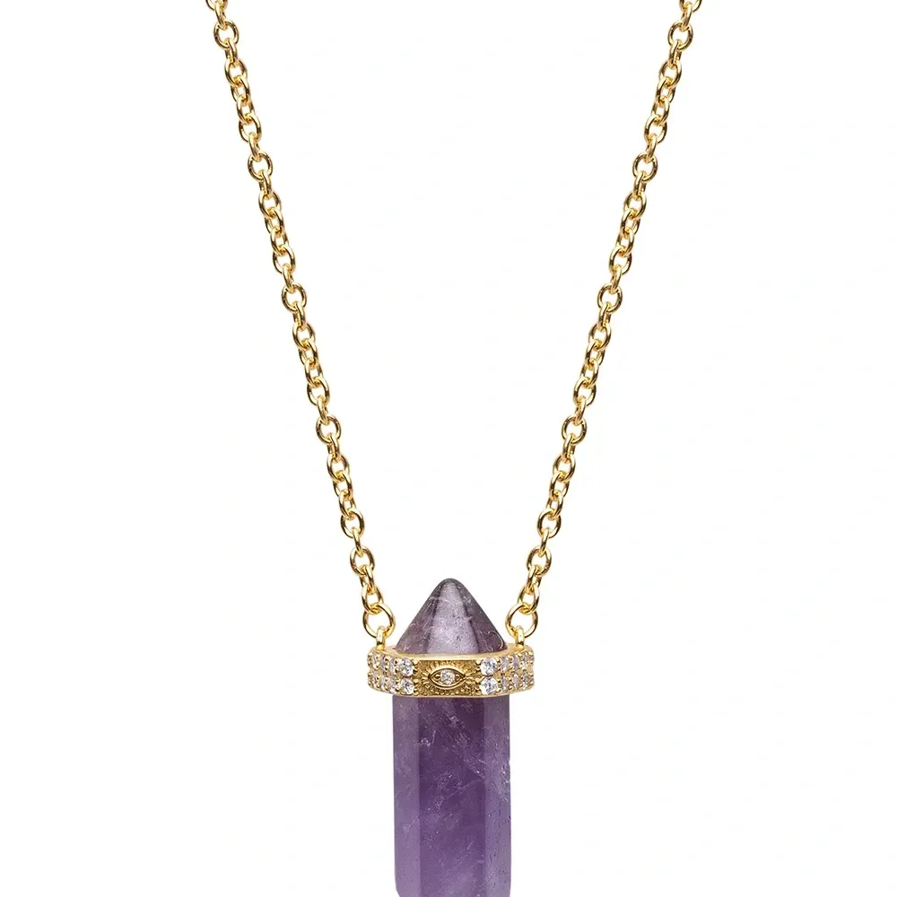 Колье с аметистом