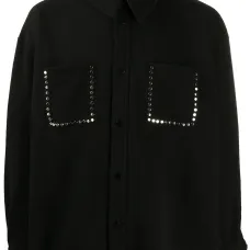 декорированная рубашка оверсайз