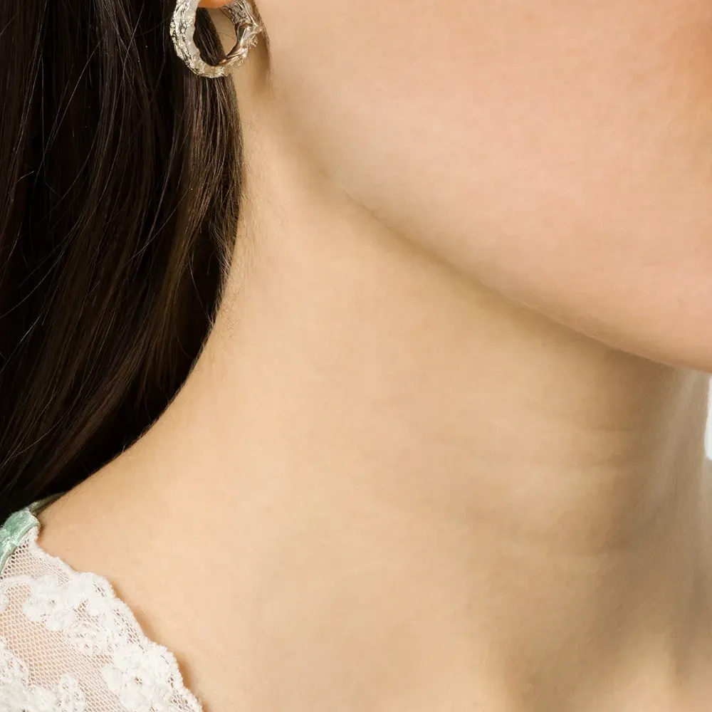 Маленькие серьги-кольца Rebutia