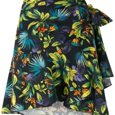 Юбка с запахом и принтом Юбка с запахом и принтом