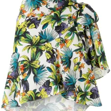 Юбка с запахом и принтом