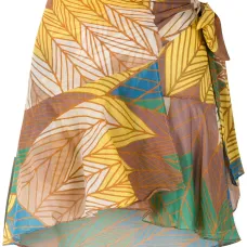 Юбка с запахом и принтом Юбка с запахом и принтом