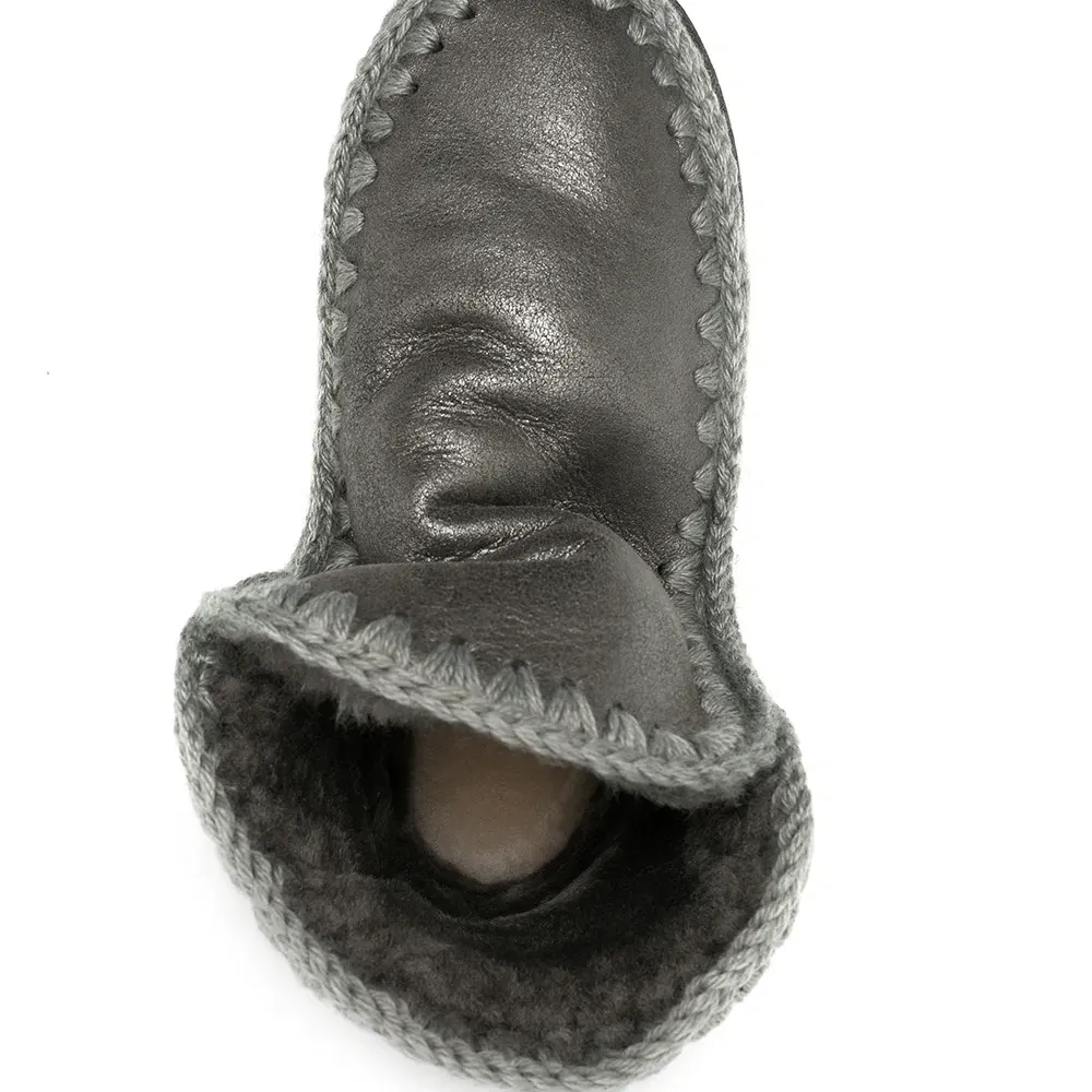 ботинки Eskimo с эффектом металлик