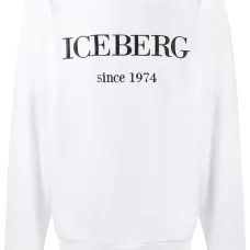 Джемпер с круглым вырезом и вышитым логотипом Джемпер с круглым вырезом и вышитым логотипом