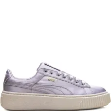 Атласные кроссовки на платформе