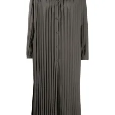 Плиссированное платье миди