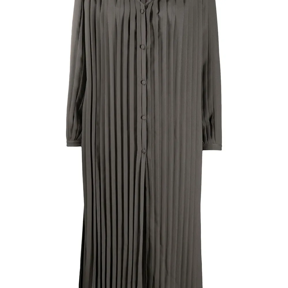 Плиссированное платье миди