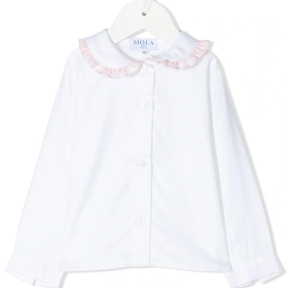 топ с оборками на воротнике