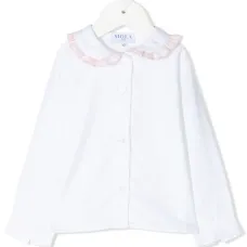 топ с оборками на воротнике