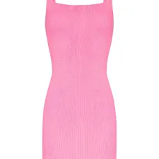 Приталенное трикотажное платье