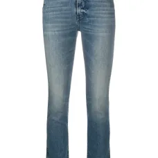 Джинсы скинни с эффектом потертости