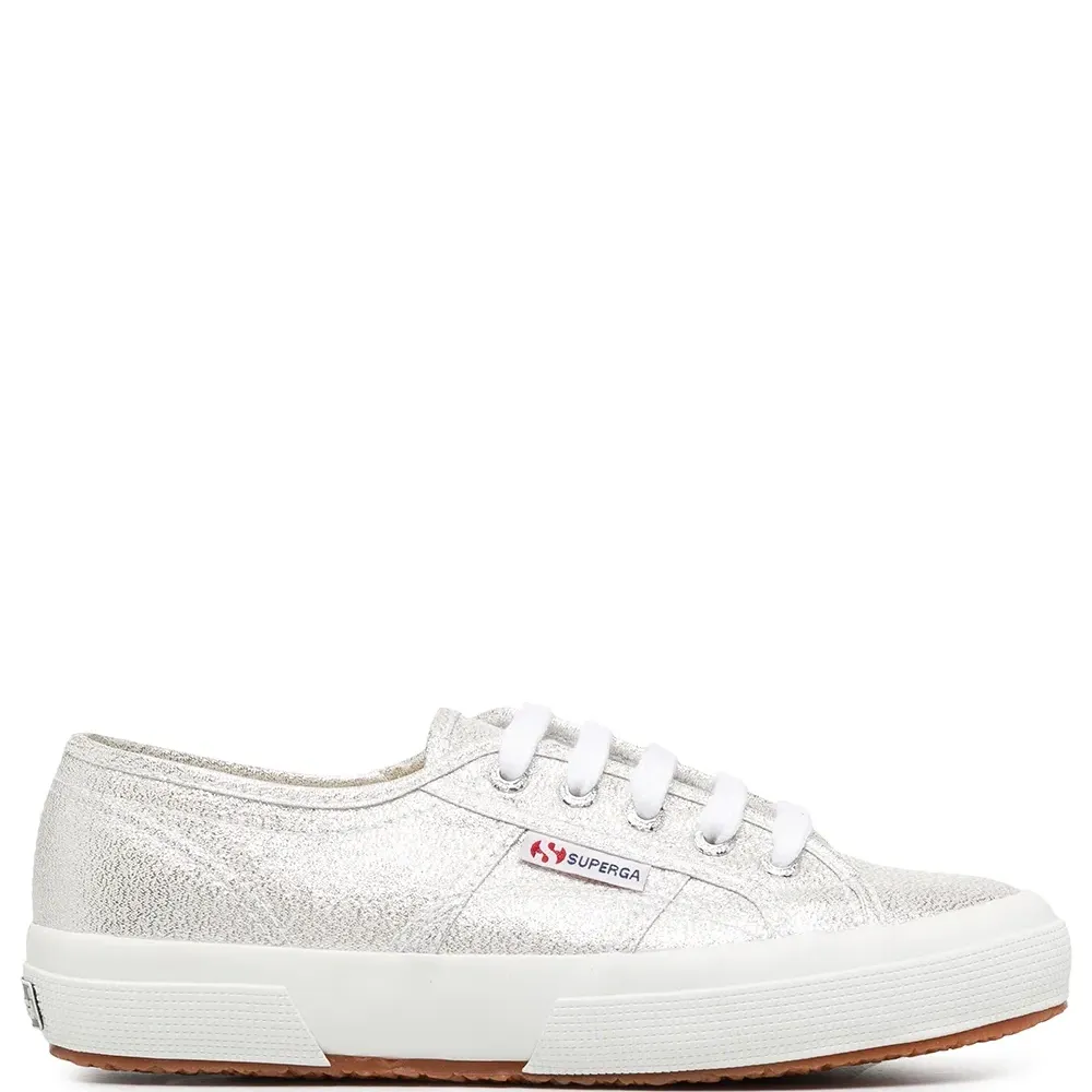 Кеды с эффектом металлик