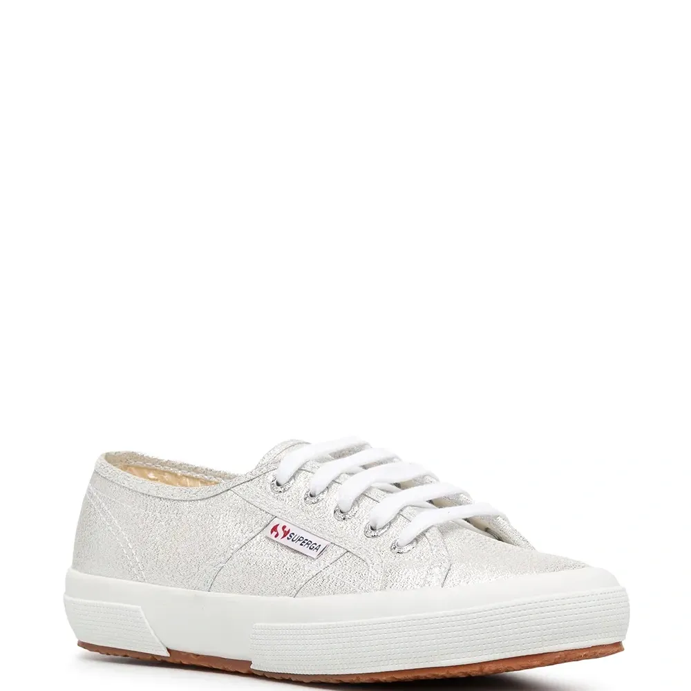 Кеды с эффектом металлик