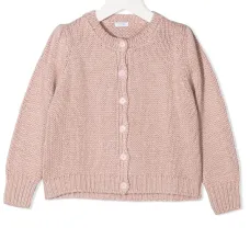 Вязаный кардиган с круглым вырезом