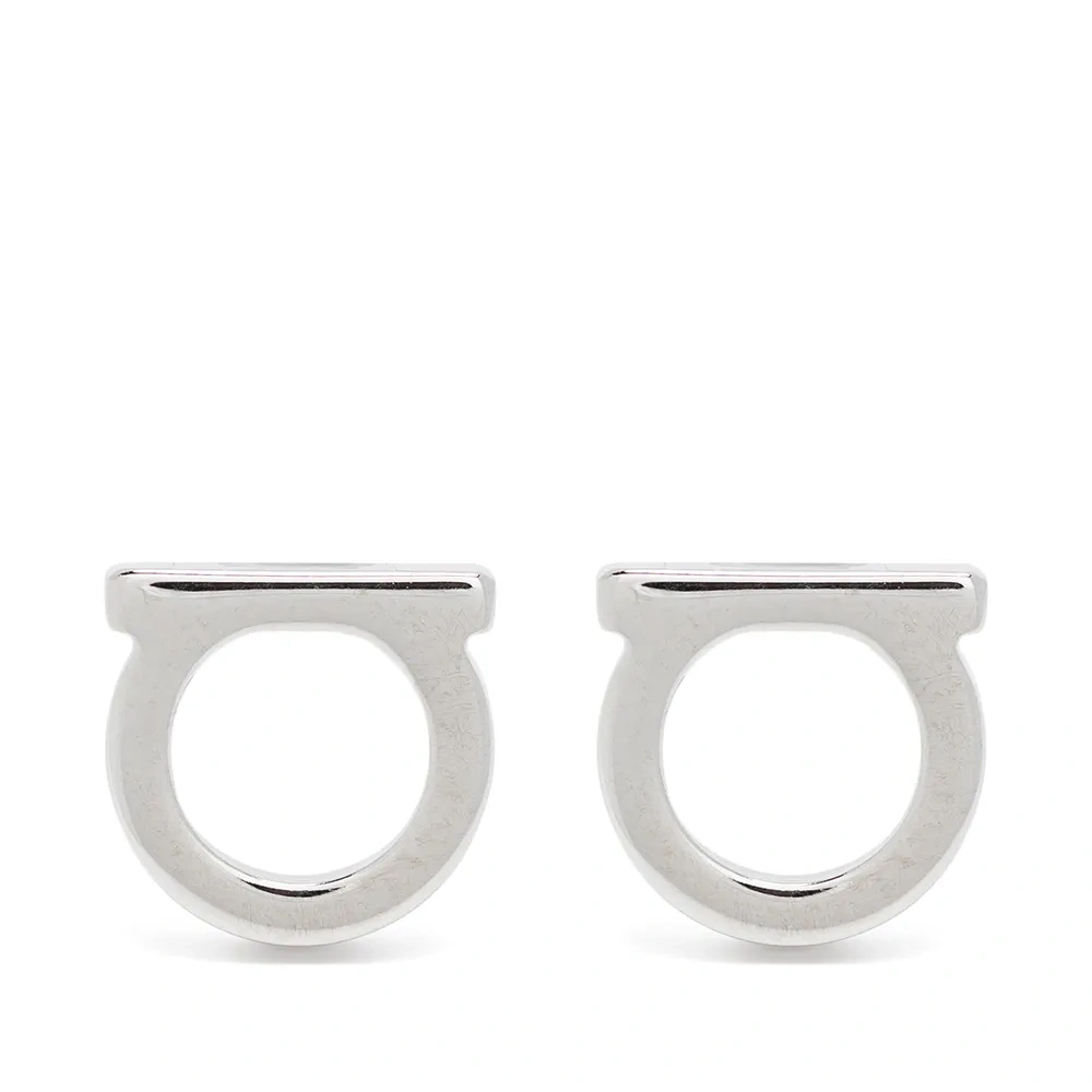 Серьги-гвоздики с декором Gancini