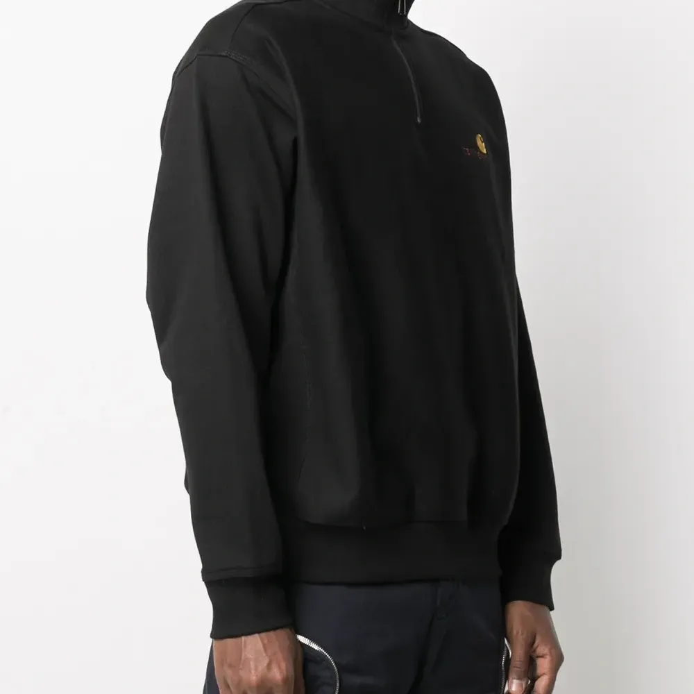 Толстовка с воротником на молнии и логотипом