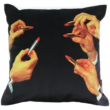 Подушка с принтом из коллаборации с Toiletpaper