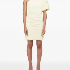 Платье Slick асимметричного кроя с драпировкой Платье Slick асимметричного кроя с драпировкой